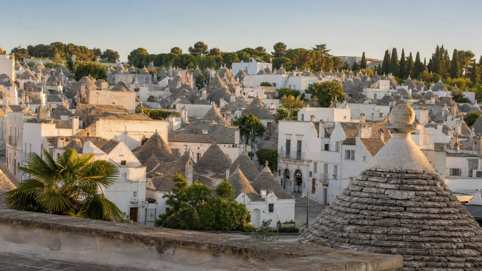 Panorama des trulli d’Alberobello