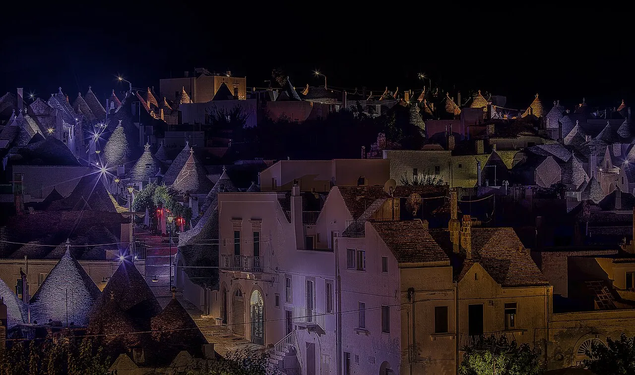 Panorama des trulli d’Alberobello dans les Pouilles