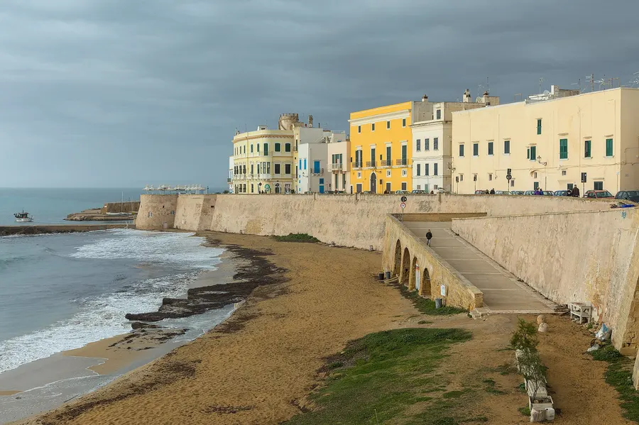 Vieille ville et plage de Gallipoli