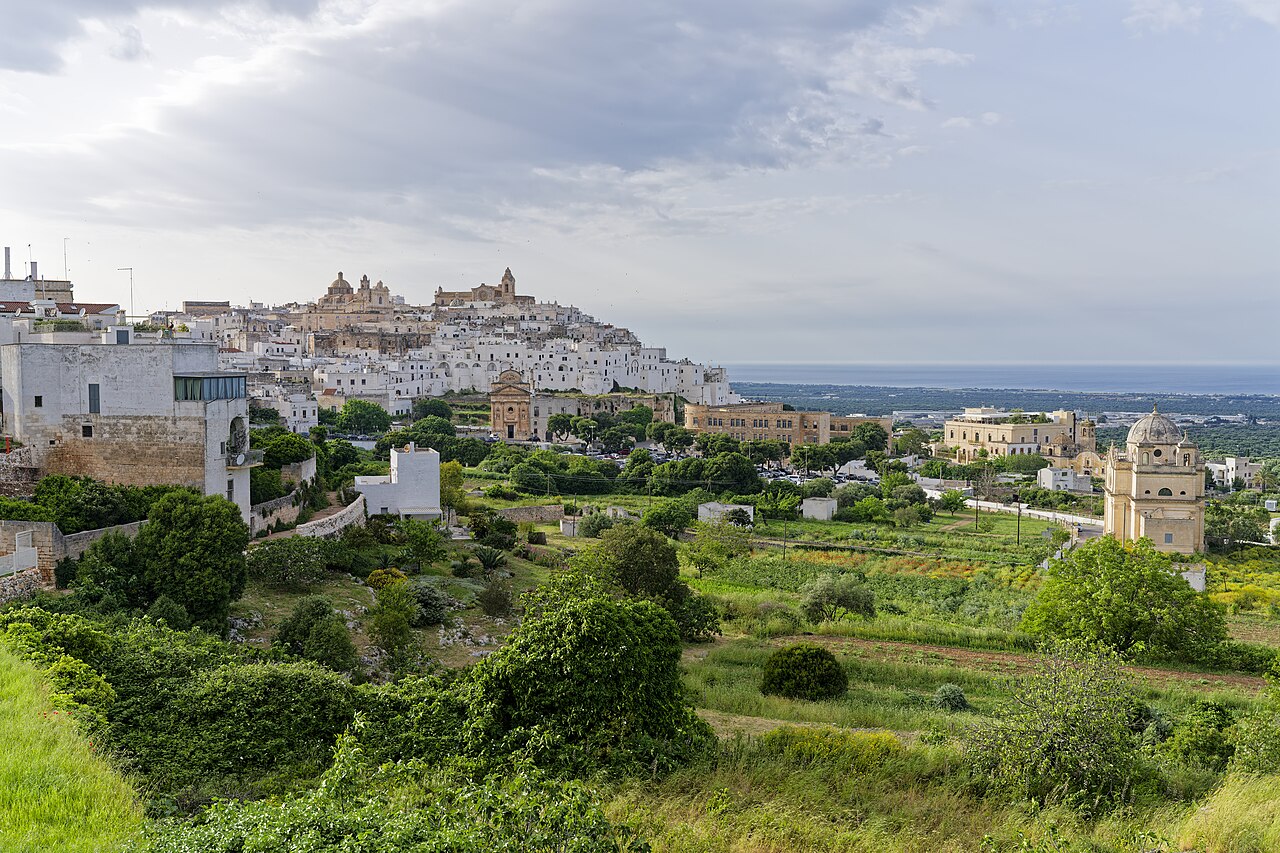 Panorama de la ville blanche d’Ostuni
