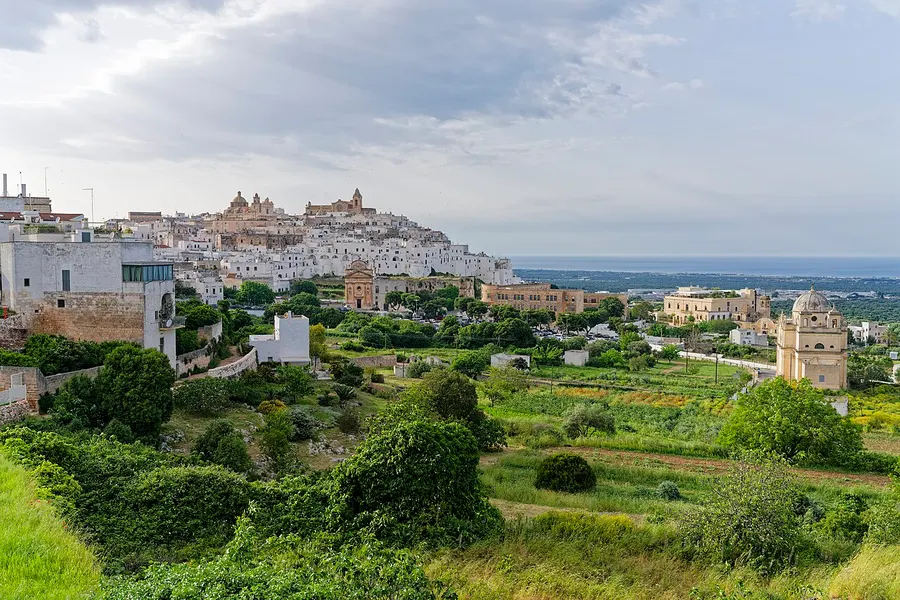 Panorama de la ville blanche d’Ostuni